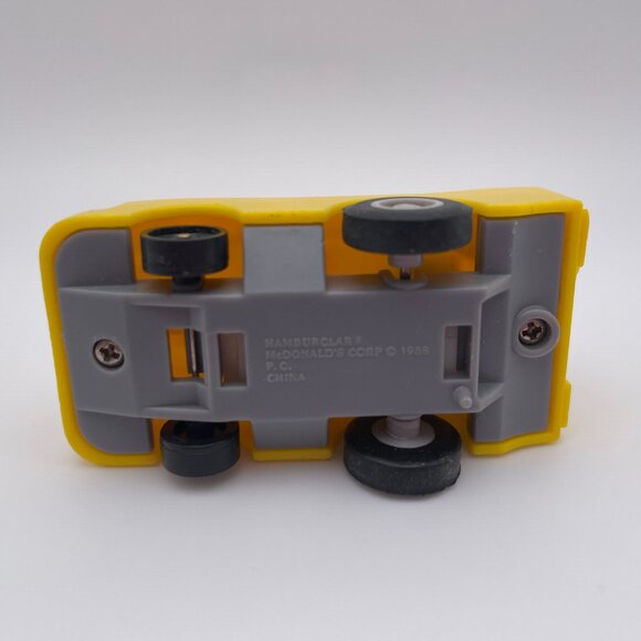Vintage Hamburglar Toy Car McDonalds Happy Meal 1988 Yellow (SKU: 415TO) - Picture 5 of 6